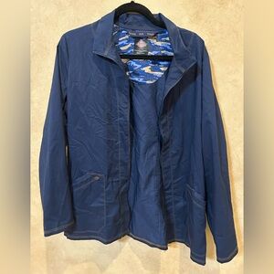 Dickies Men's Navy Lightweight rain Jacket large